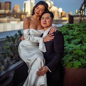 Meshki Strapless White Dress